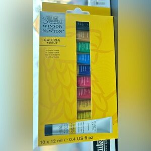 Winsor & Newton Galeria Acrylic Paint Set - Multicolor 10x12 .4 fl oz